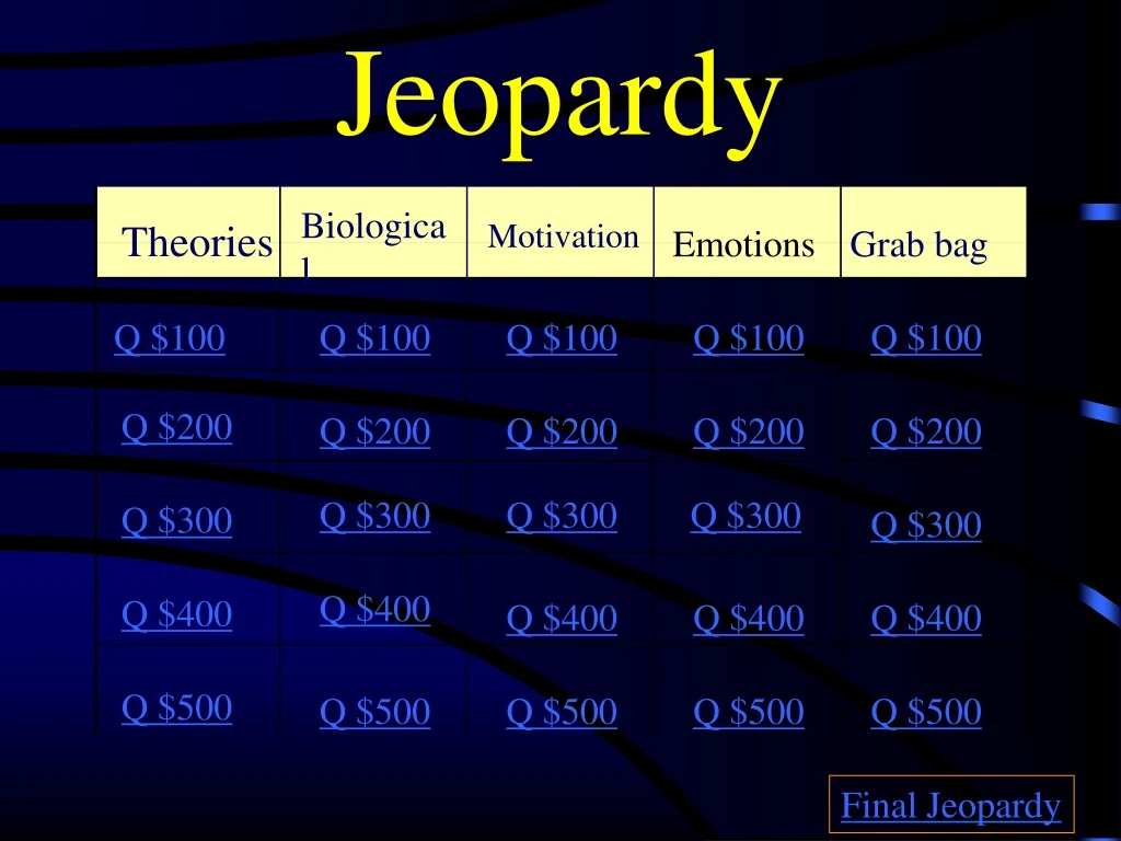 jeopardy