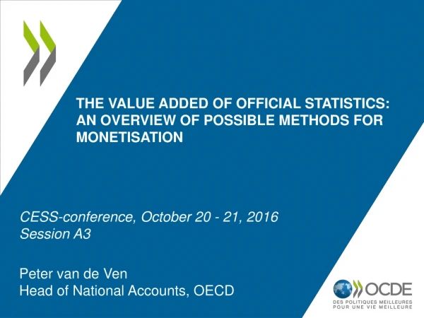 The value added of official statistics: an overview of possible methods for  Monetisation