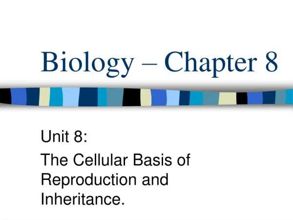 Biology – Chapter 8