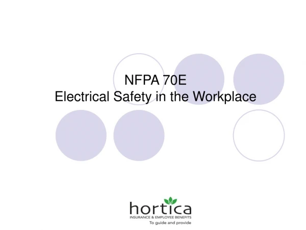 NFPA 70E Electrical Safety in the Workplace