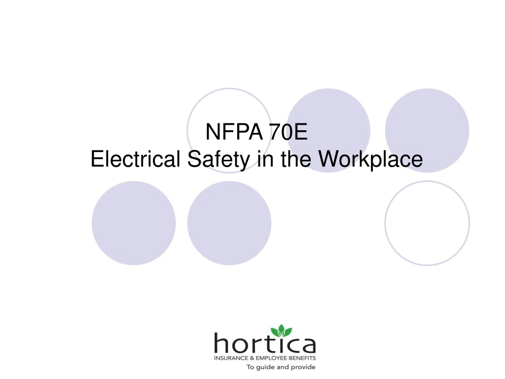 nfpa 70e electrical safety in the workplace