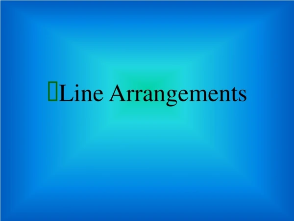 Line Arrangements