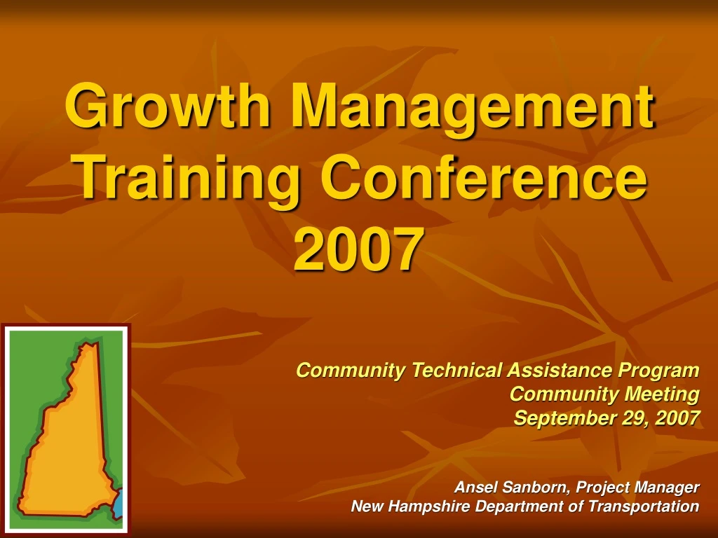 growth management training conference 2007