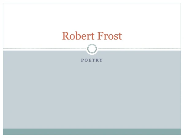 Robert Frost