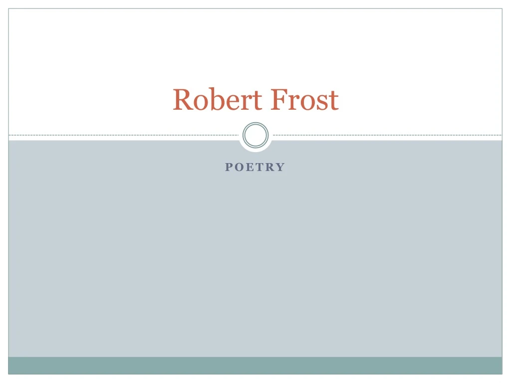 robert frost