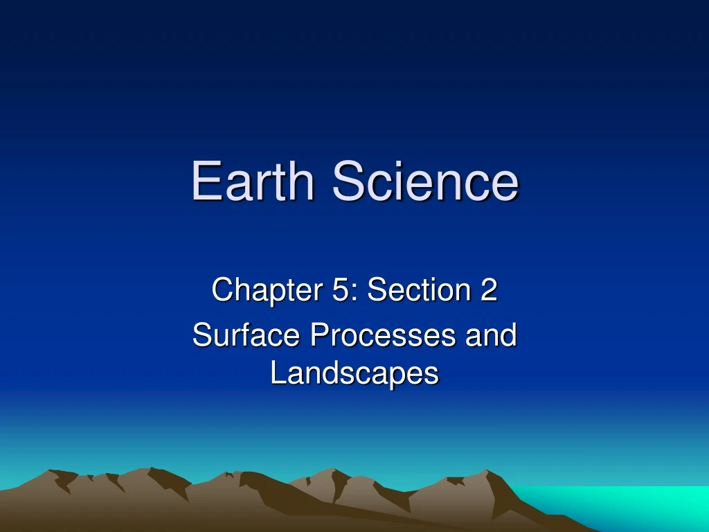 earth science
