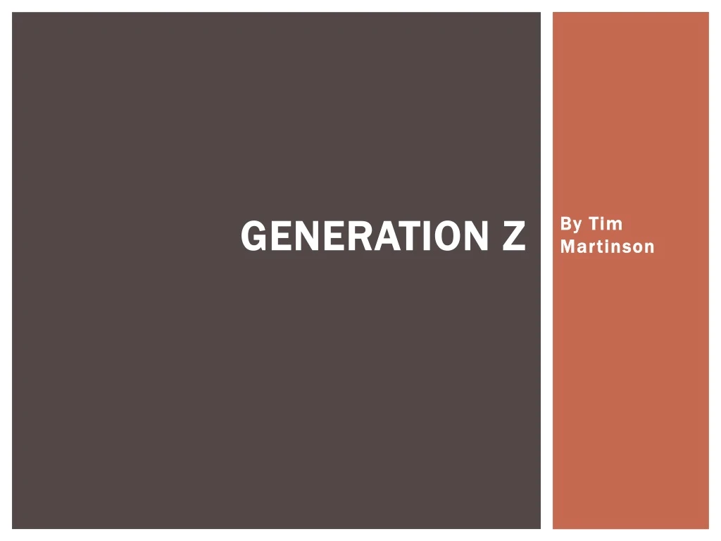 generation z