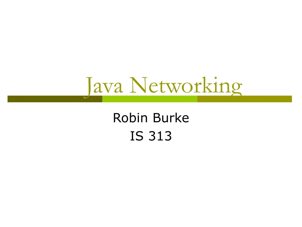 java networking