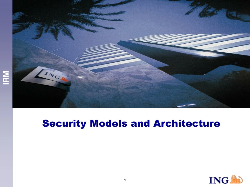 security models and architecture