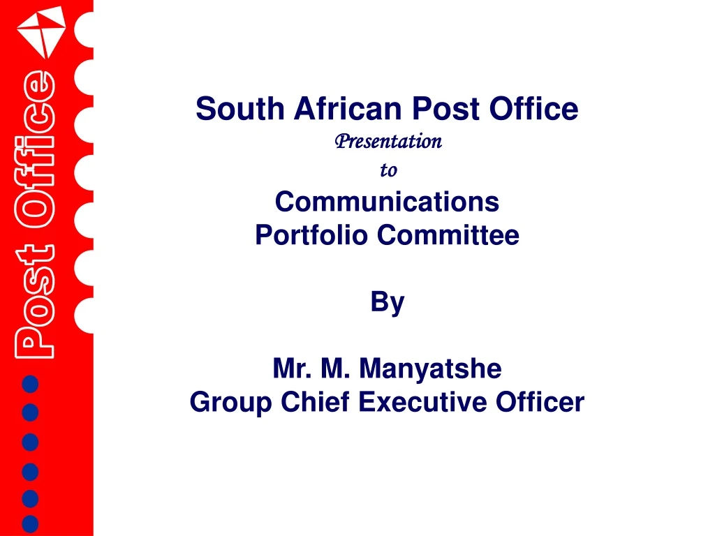 south african post office presentation