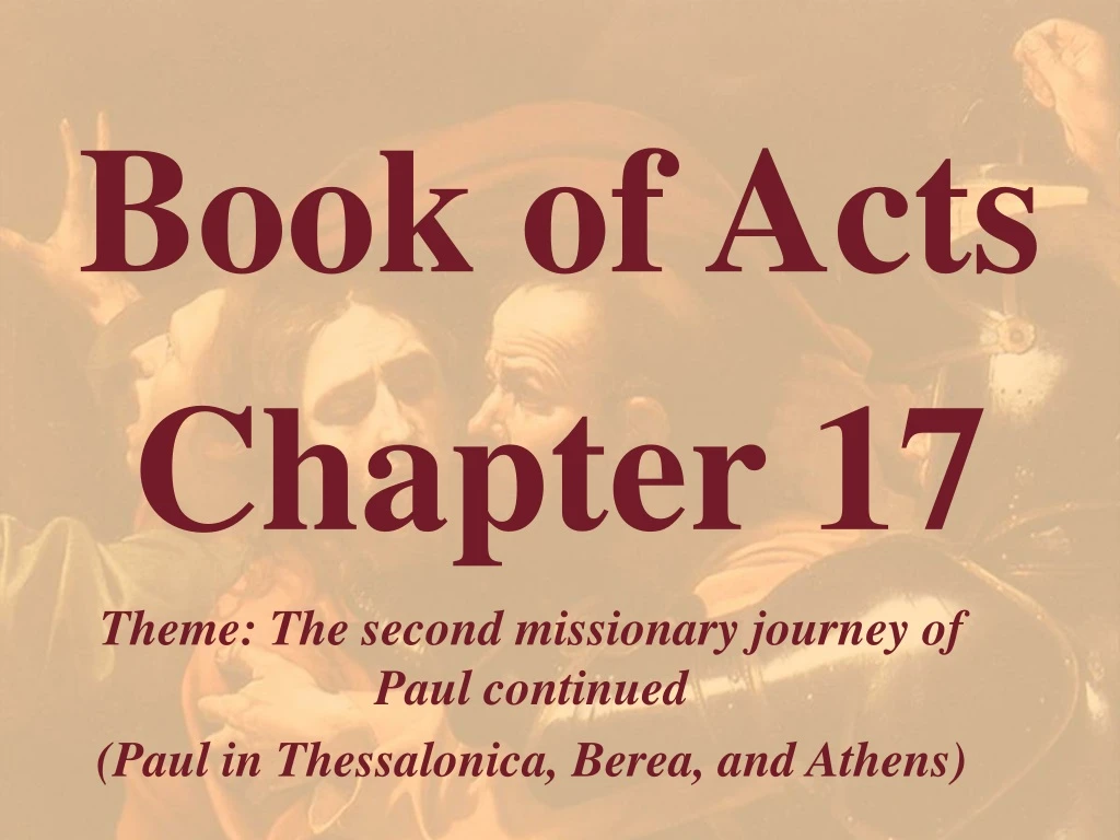 book of acts chapter 17