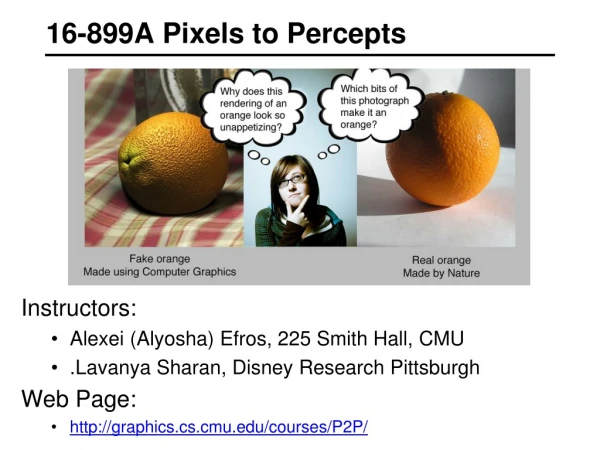 16-899A Pixels to Percepts