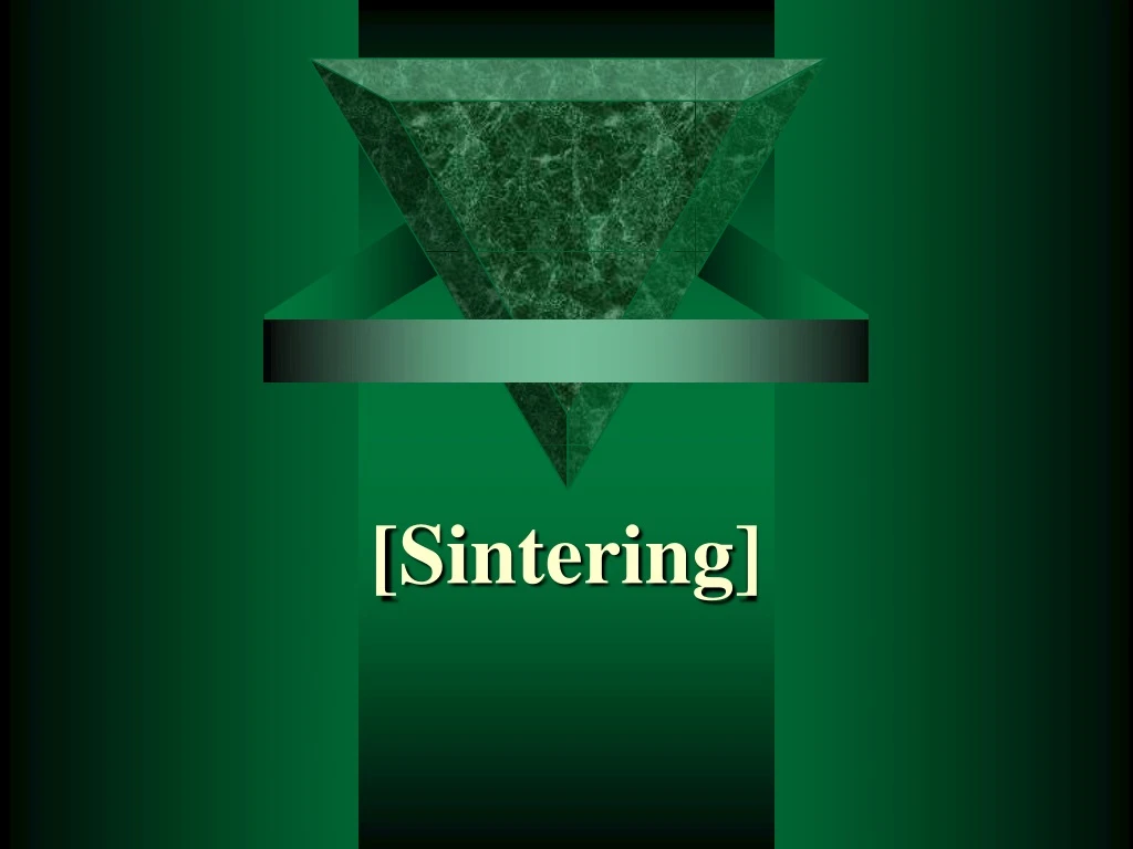 sintering