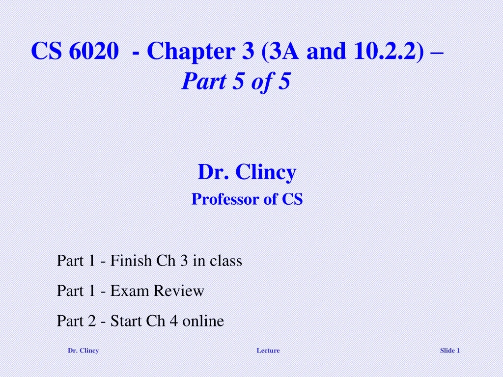 cs 6020 chapter 3 3a and 10 2 2 part 5 of 5