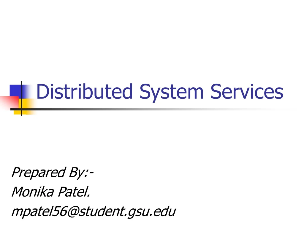 distributed system services