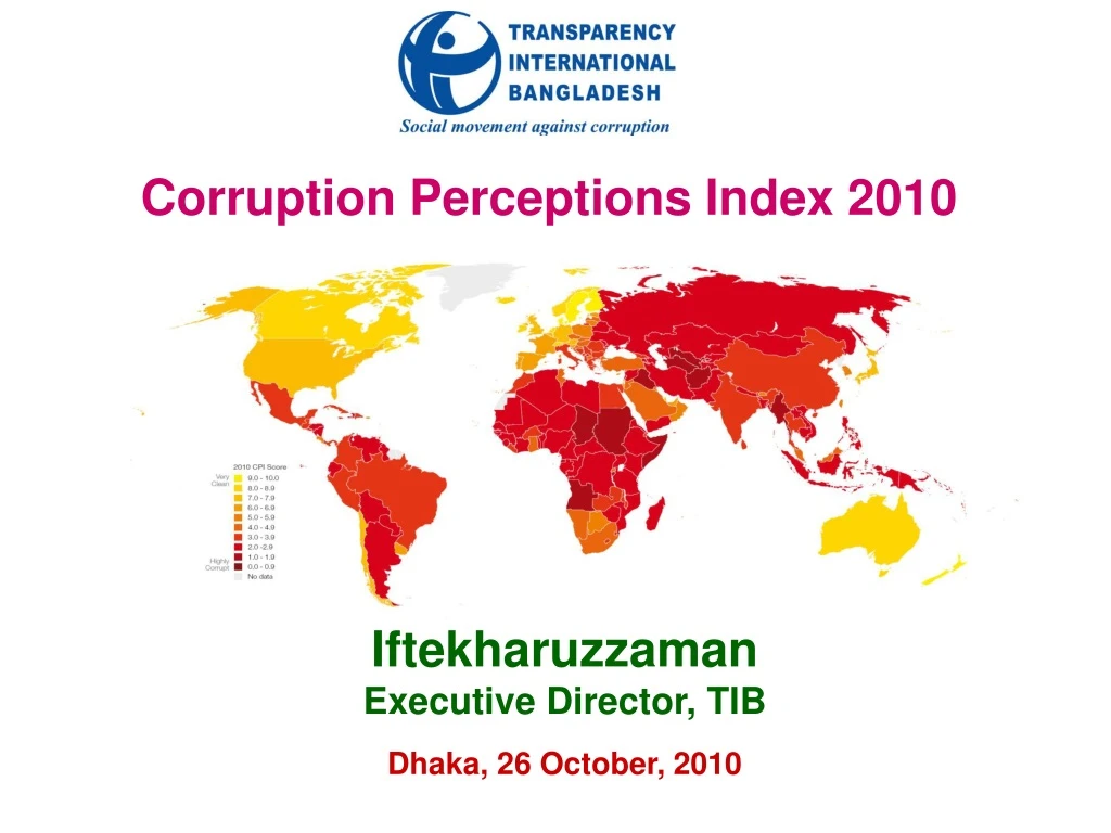 corruption perceptions index 2010