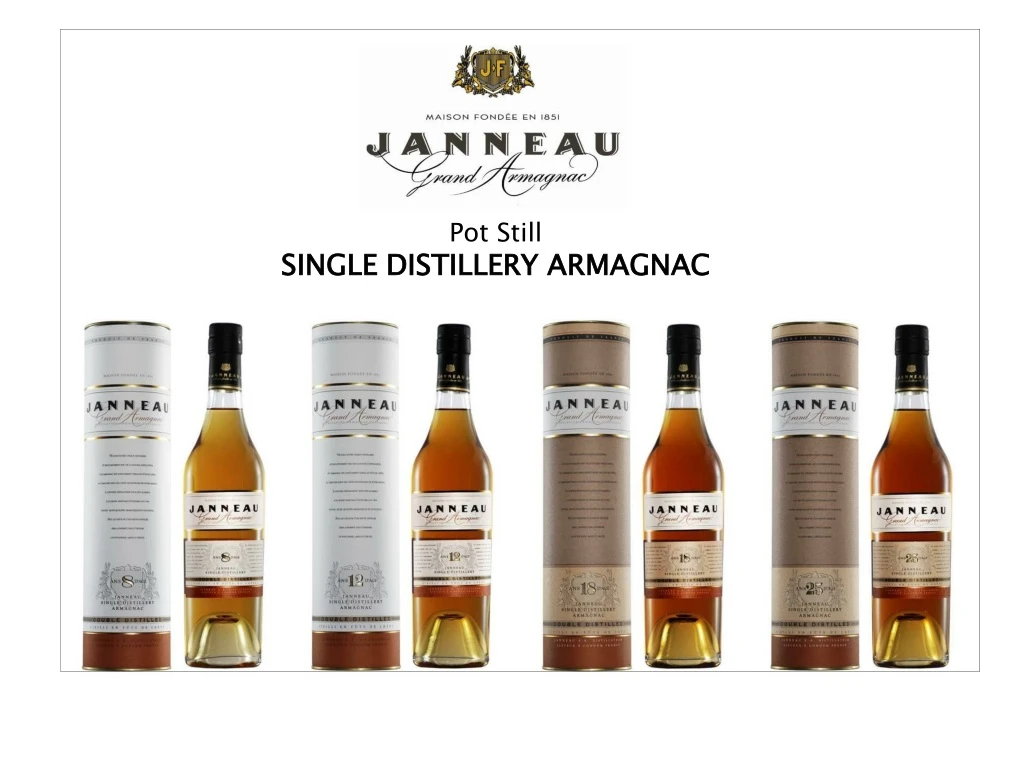 pot still single distillery armagnac