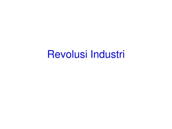 Revolusi Industri