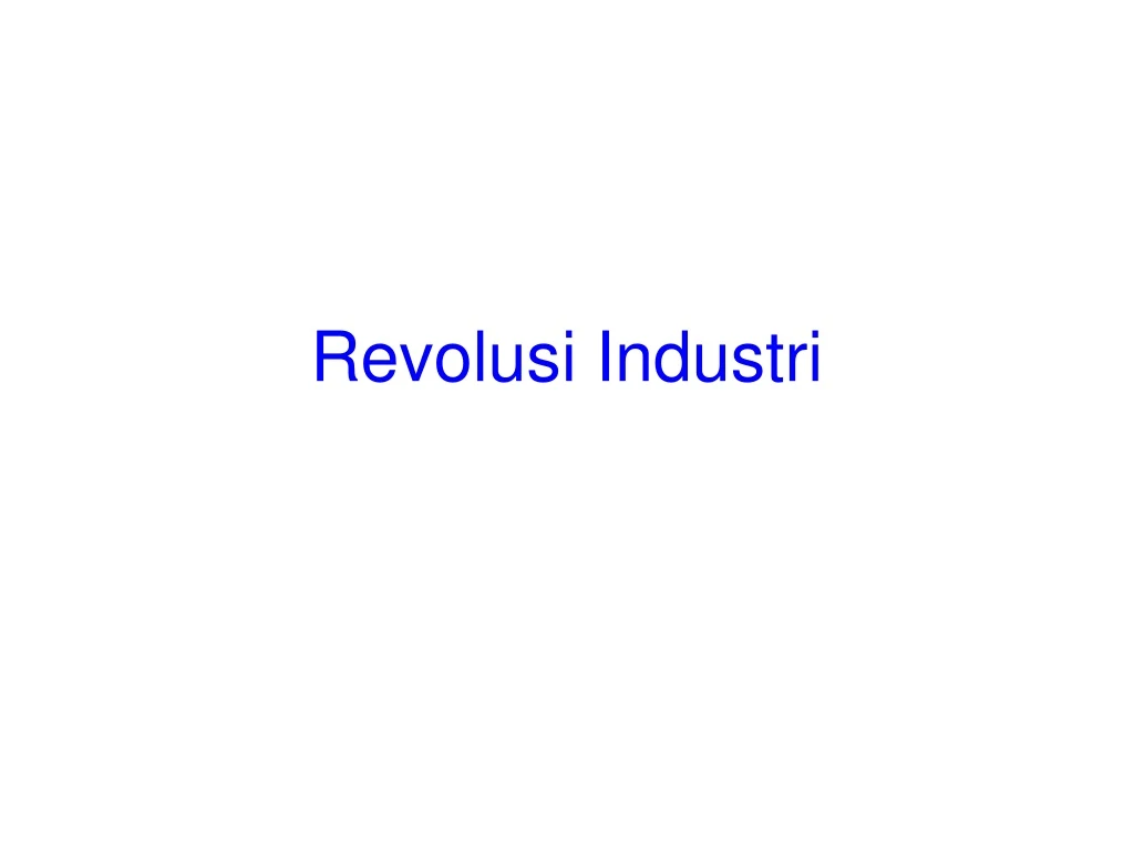 revolusi industri