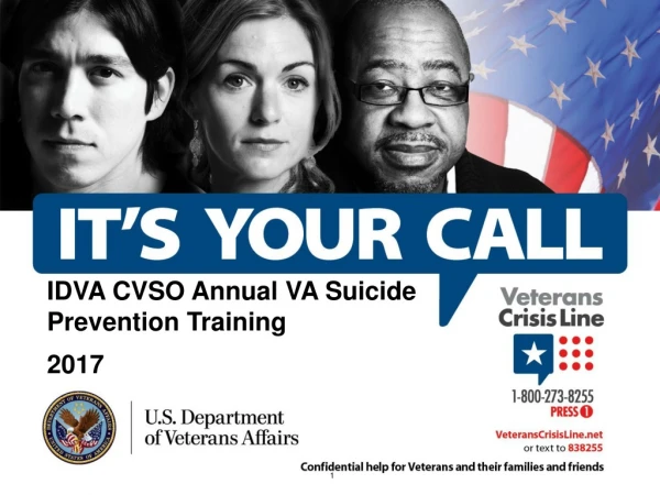 IDVA CVSO Annual VA Suicide Prevention Training 2017