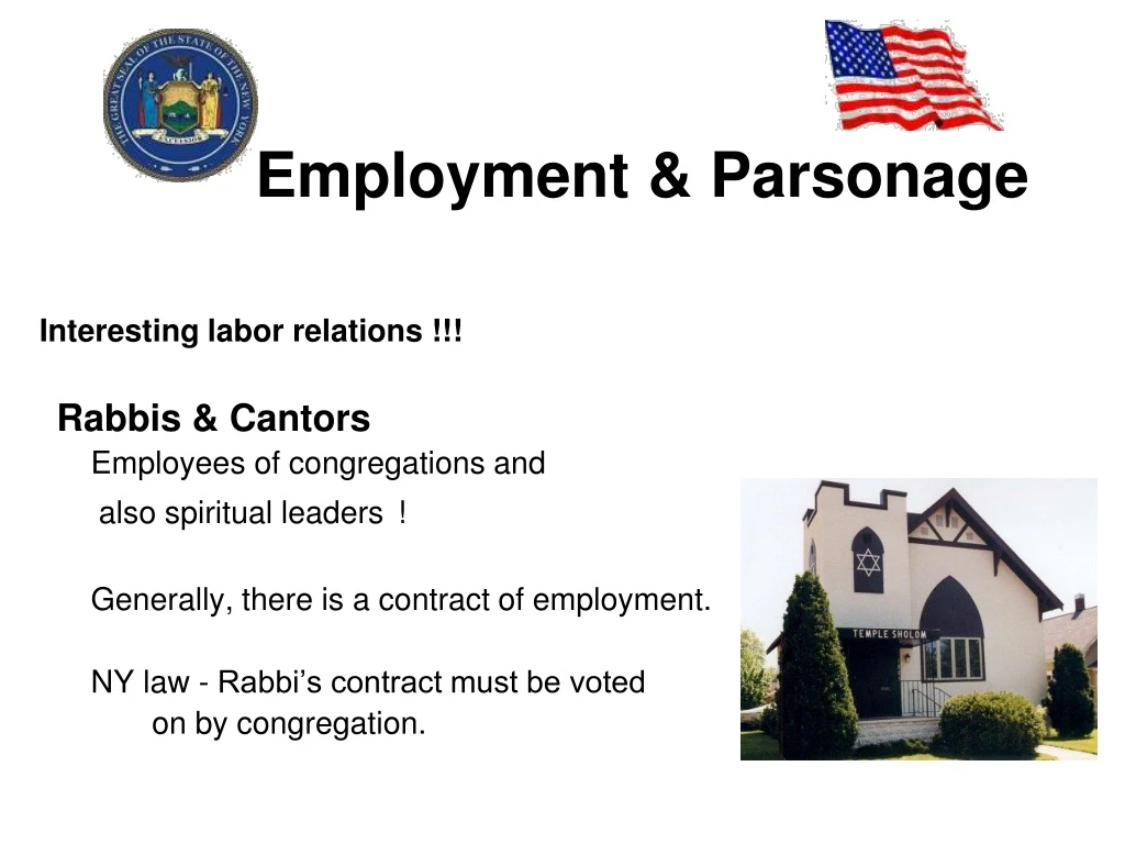 employment parsonage