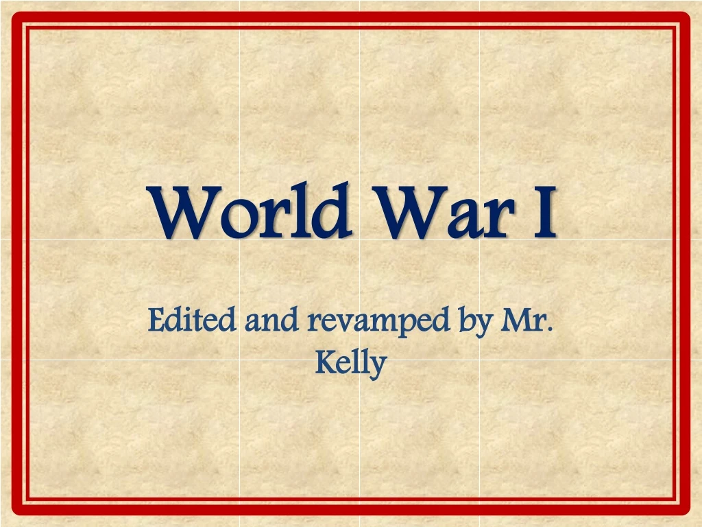 world war i