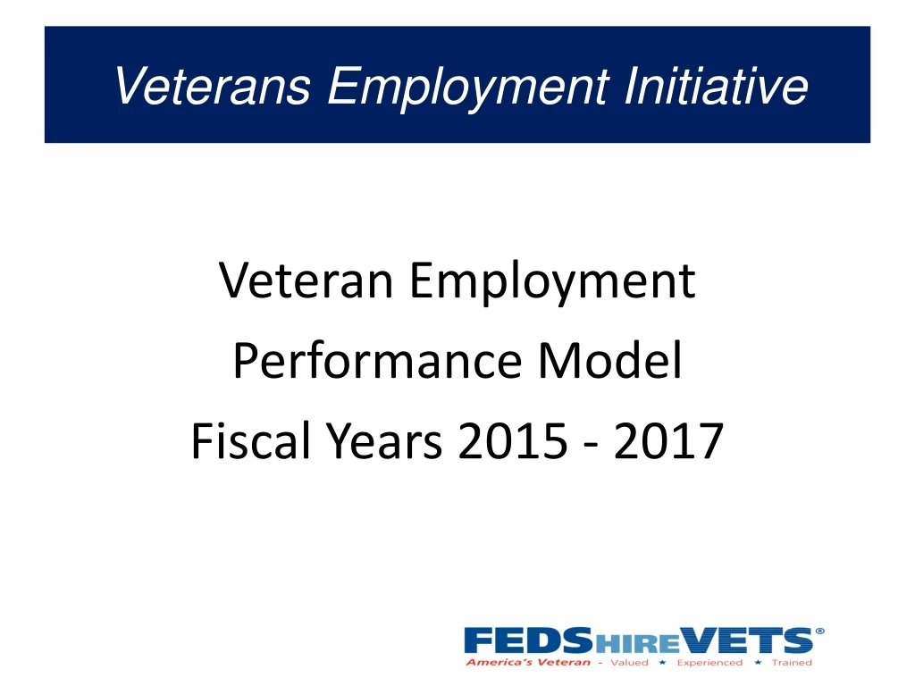 veterans employment initiative