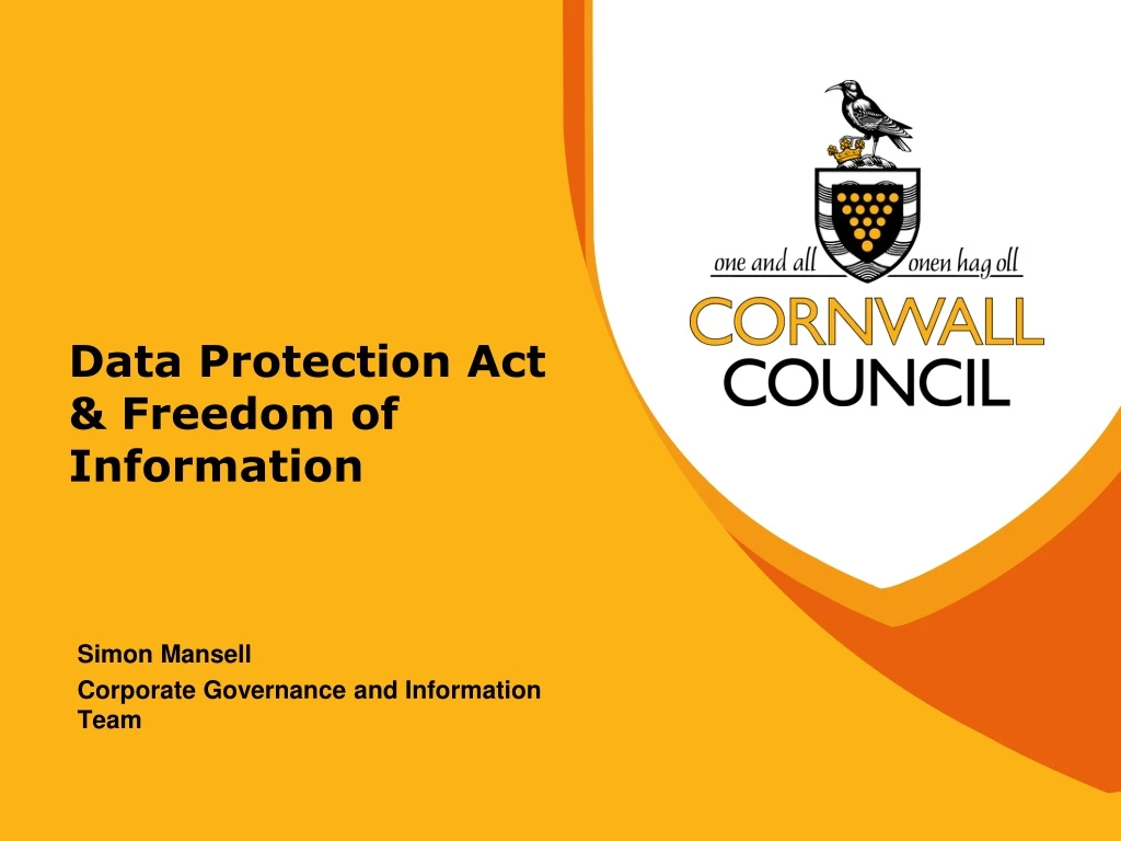 data protection act freedom of information