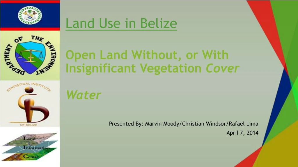 open land without or with insignificant vegetation cover water