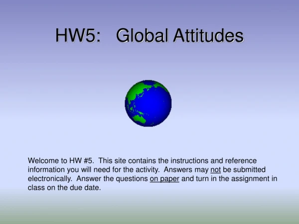 HW5:   Global Attitudes