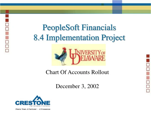 PeopleSoft Financials 8.4 Implementation Project