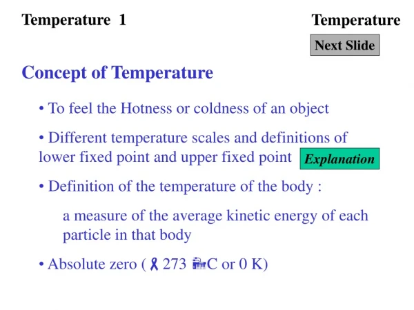 Temperature  1