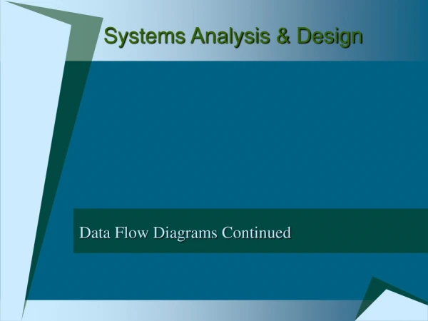 Systems Analysis &amp; Design