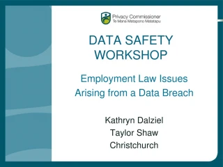 DATA SAFETY WORKSHOP - slide 1