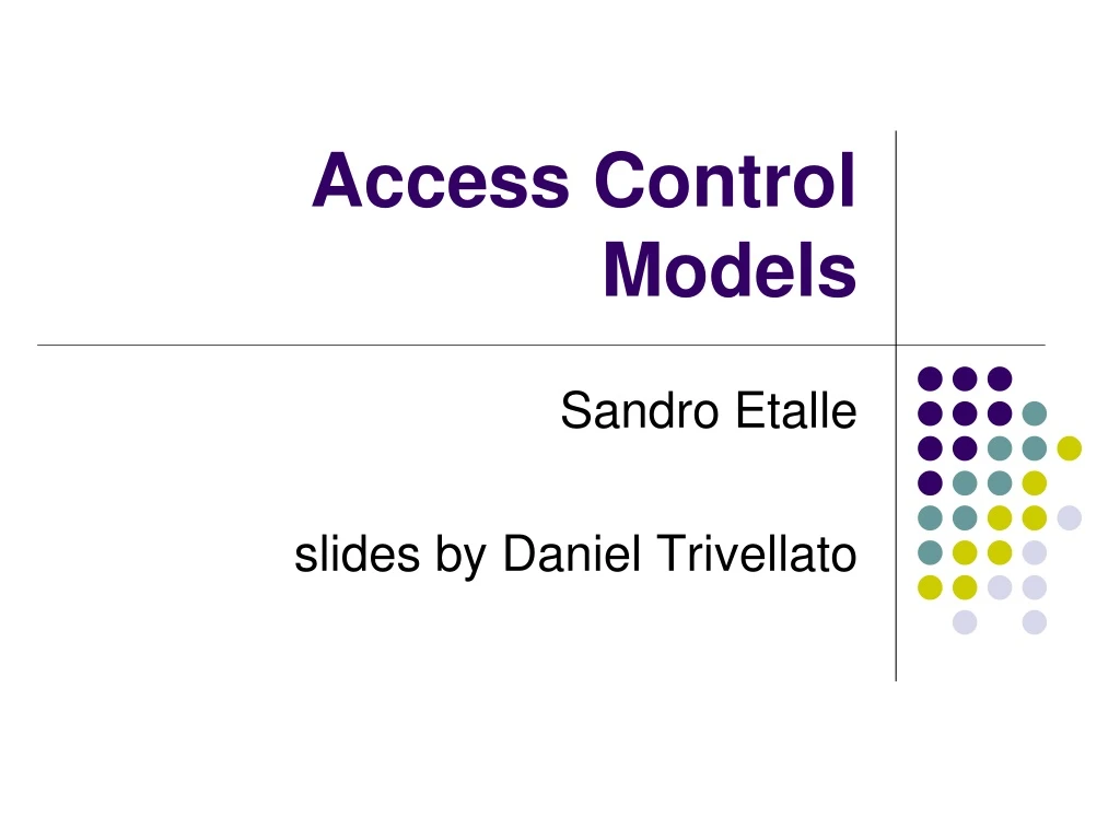 access control models