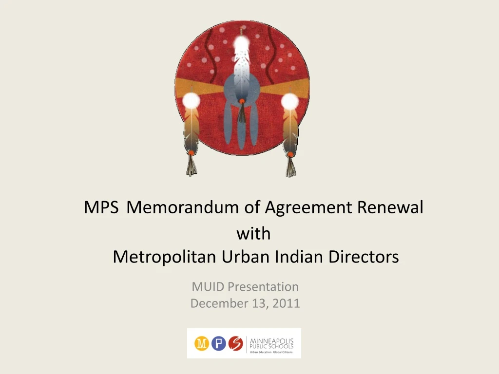 mps memorandum of agreement renewal with metropolitan urban indian directors