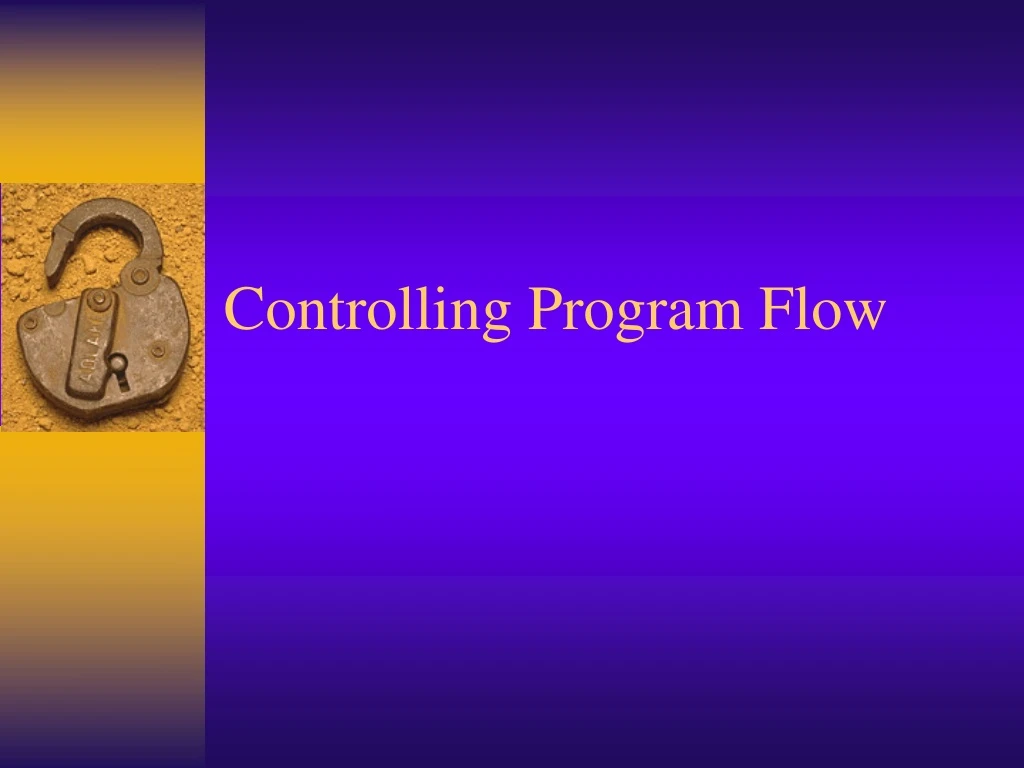 controlling program flow