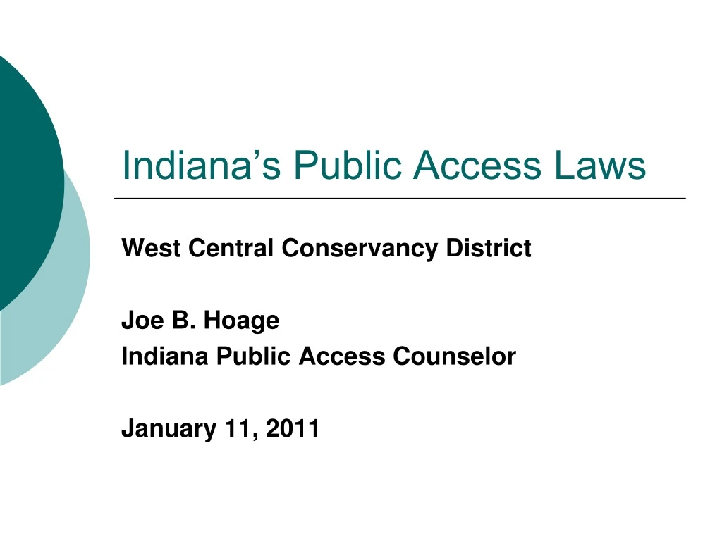 indiana s public access laws