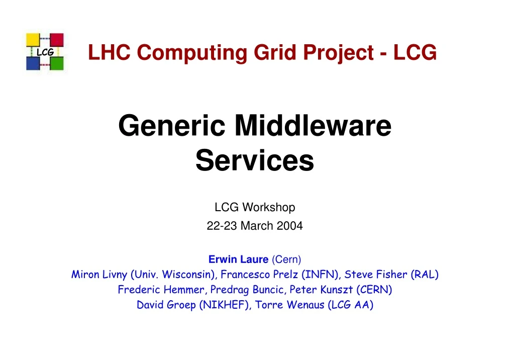 lhc computing grid project lcg