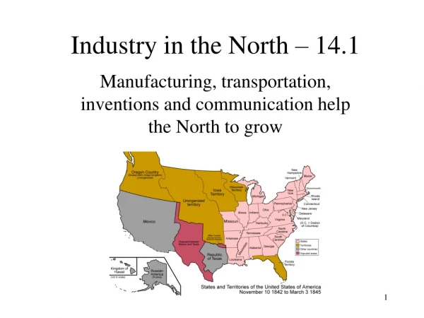 Industry in the North – 14.1
