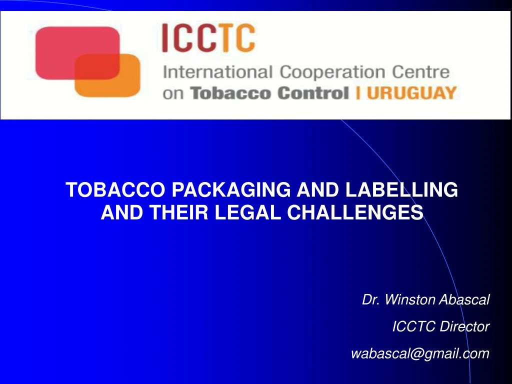 tobacco packaging and labelling and their legal