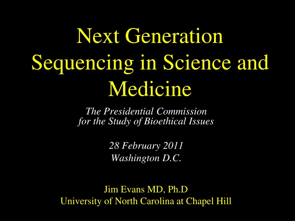 next generation sequencing in science and medicine