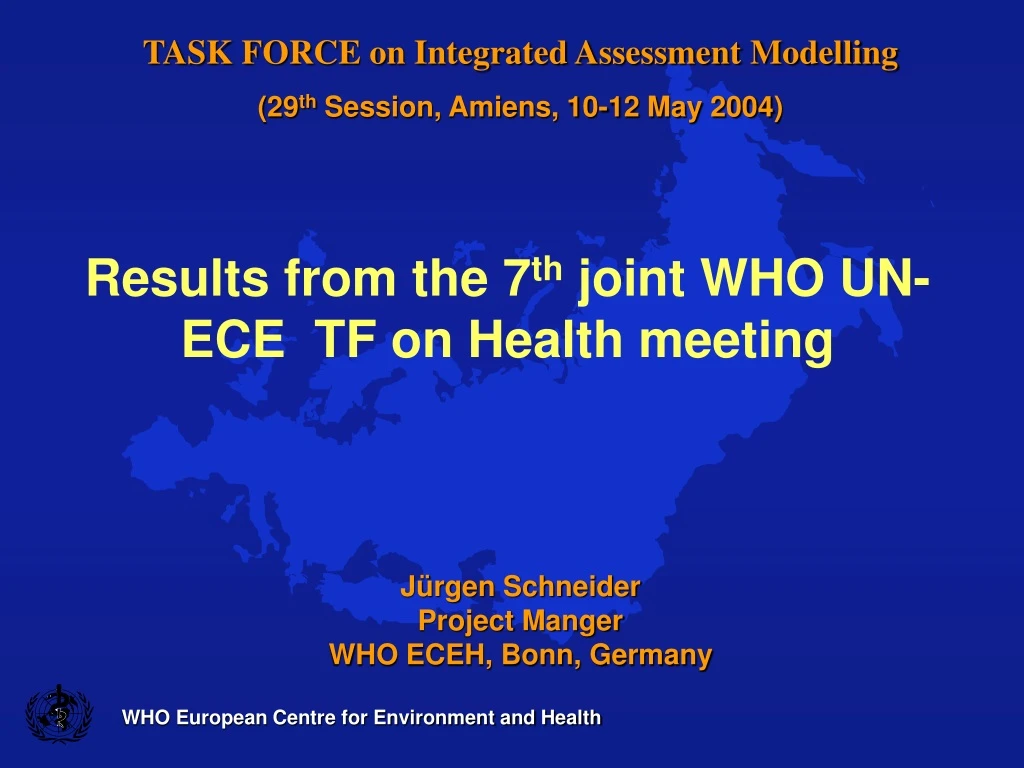 who european centre for environment and health