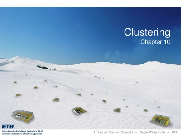 Clustering Chapter 10