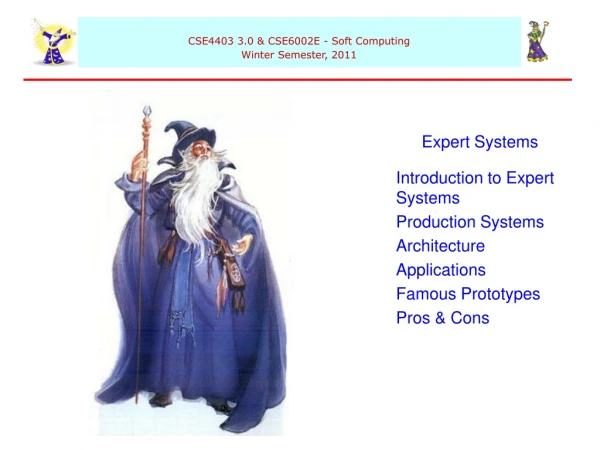 Expert Systems Introduction to Expert Systems Production Systems Architecture Applications