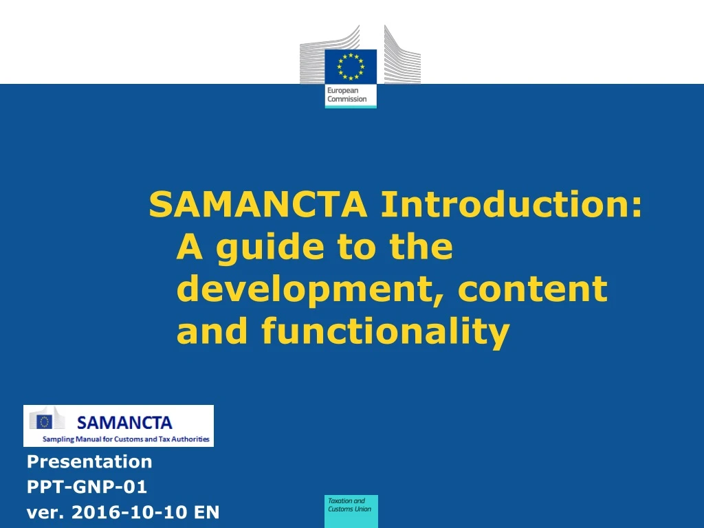 samancta introduction a guide to the development content and functionality