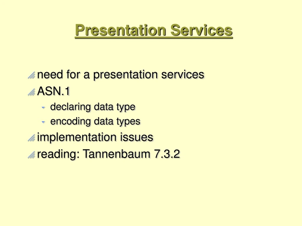 presentation services