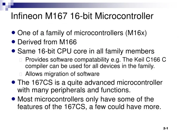 Infineon M167 16-bit Microcontroller