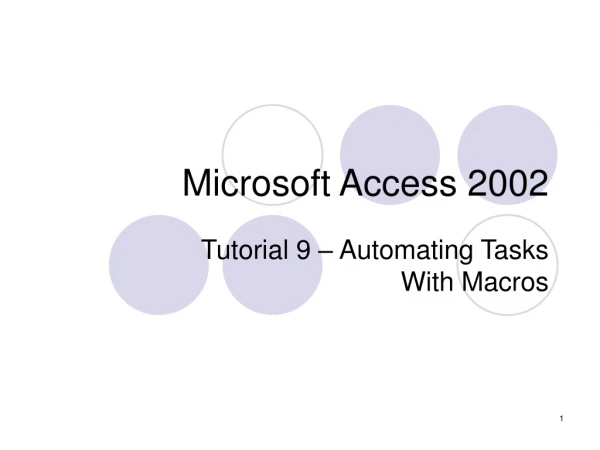 Microsoft Access 2002