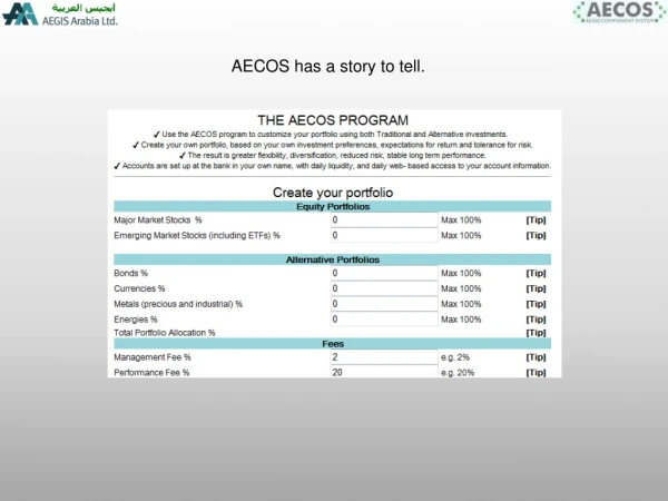 AECOS has a story to tell.
